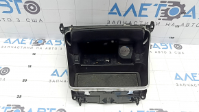 Mercedes C-class W205 16-18 center console pocket, dark wood, type 1, no backlight, no cigarette lighter, scratches