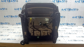 Passenger seat for Nissan Kicks 21-23 with airbag, mechanical, heated, grey and black leather, grey and red stitching, ready to clean