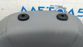Passenger seat for Nissan Kicks 21-23 with airbag, mechanical, heated, grey and black leather, grey and red stitching, ready to clean
