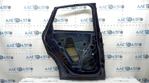 The door is bare, rear left, Porsche Macan 15-26 blue N5, dent, bumps