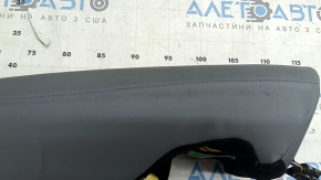 Rear seat side panel, 2nd row, right, Nissan Kicks 18-25, grey leather, with airbag, for cleaning
