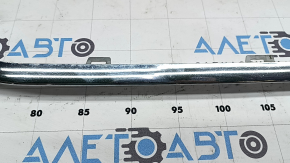 Front bumper molding, central lower, Mercedes C-class W205 17-18, chrome, sand, broken fastening