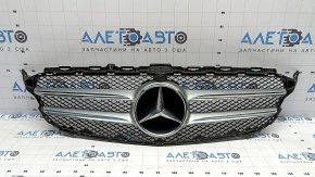 Radiator grille assembly grill Mercedes C-class W205 16-21 with emblem for radar and camera, sand,