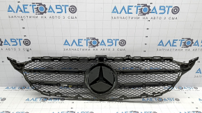 Complete radiator grille Mercedes C-class W205 16-18 with emblem without radar for camera, sand