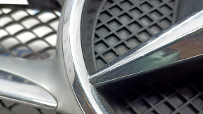 Complete radiator grille Mercedes C-class W205 16-18 with emblem without radar for camera, sand
