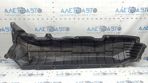 The front right underbody protection of Nissan Murano 25-26 is dented