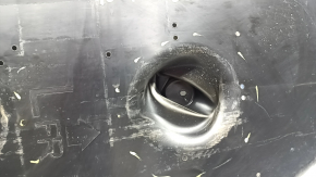 The front left underbody protection of Nissan Murano 25-26 is dented