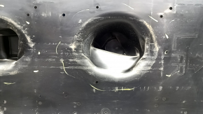 The front left underbody protection of Nissan Murano 25-26 is dented
