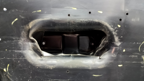 The front left underbody protection of Nissan Murano 25-26 is dented