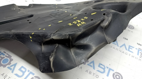 The rear right protection of Nissan Murano 25-26 is dented and torn