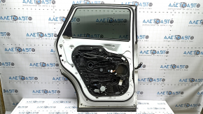 Rear left door assembly Kia Sorento 16-20 white SWP, scratches, nicks on molding