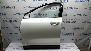 Front left door assembly Kia Sorento 16-20 white SWP, dent, scratches, dents
