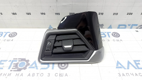 Left front panel air duct deflector BMW 3 G20 19-24 with chrome and gloss black trim, with backlight, scratches