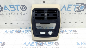 Rear center console trim BMW 3 G20 19-26 beige, with air duct, scratch