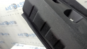 The trunk opening trim for BMW 3 G20 19-26 is black, scratches, and the fasteners are broken