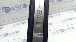 Front right outer door sill trim BMW 3 G20 19-26 chrome, BMW inscription, scratches