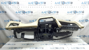 Front dashboard with AIRBAG BMW 3 G20 19-21 black with beige Canberra Beige, without projection, dry-cleanable