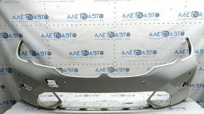 Bare front bumper BMW 3 G20 19-22 for parking sensors, white, scratches, chips