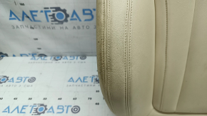 BMW 3 G20 19-21 driver's seat back upholstery, Canberra Beige leather, heated, dry-cleanable