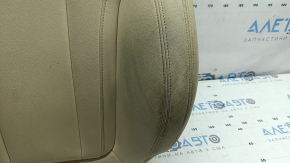 BMW 3 G20 19-21 driver's seat back upholstery, Canberra Beige leather, heated, dry-cleanable