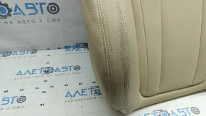 BMW 3 G20 19-22 passenger seat back upholstery, Canberra Beige leather, heated, dry cleanable