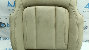 BMW 3 G20 19-22 passenger seat cushion upholstery, Canberra Beige leather, heated, dry cleanable