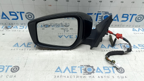 Left side mirror assembly Nissan Kicks 18-24 SR 12+2 pins, black KH3, with turn signal, with camera, heated, sand, scratches