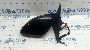Left side mirror assembly Nissan Kicks 18-24 SR 12+2 pins, black KH3, with turn signal, with camera, heated, sand, scratches