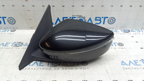 Left side mirror assembly Nissan Kicks 18-24 SR 12+2 pins, black KH3, with turn signal, with camera, heated, sand, scratches