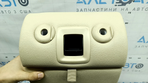 Rear seat backrest, 2nd row, central, BMW 3 G20 19-22, Canberra Beige leather, with armrest, dry-cleanable