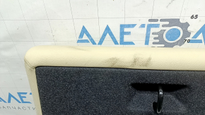 Backrest of the rear row of seats, 2nd row, right, BMW 3 G20 19-21, beige leather, Canberra Beige, tear