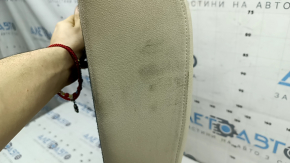 Backrest of the rear row of seats, 2nd row, right, BMW 3 G20 19-21, beige leather, Canberra Beige, tear