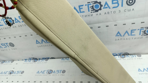 Backrest of the rear row of seats, 2nd row, right, BMW 3 G20 19-21, beige leather, Canberra Beige, tear