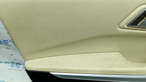 Door trim, front left card, BMW 3 G20 19-26, black, Canberra Beige leather, with chrome handle and trim, armrest and insert, Canberra Beige leather, with backlight, for seat memory, dry-cleanable