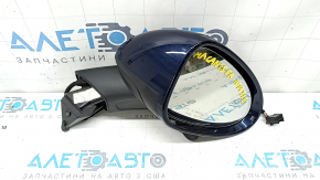 Right side mirror assembly Porsche Macan 15-26 15 pins, auto-dimming, auto-folding, turn signal, heated, backlight, blue