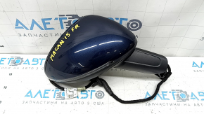 Right side mirror assembly Porsche Macan 15-26 15 pins, auto-dimming, auto-folding, turn signal, heated, backlight, blue