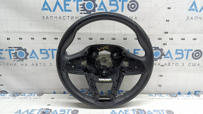Naked steering wheel BMW 3 G20 19-26 black leather, with paddle shifters, Sport, cracked leather, dry cleanable