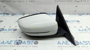 Right side mirror complete BMW 3 G20 19-26 5 pins, turn signal, heated, BSM, Shadow-Line, white, chip, scratches