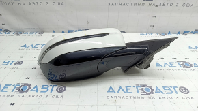 Right side mirror complete BMW 3 G20 19-26 5 pins, turn signal, heated, BSM, Shadow-Line, white, chip, scratches