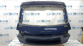 Naked trunk door with glass Porsche Macan 15-18 aluminum, blue N5, with spoiler bracket