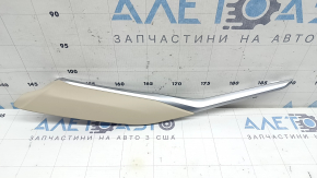 Left side center console trim BMW 3 G20 19-26 beige with chrome, scratches