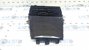 Center console pocket box with cup holders for BMW 3 G20 19-22 with gray wood trim, without wireless charging, scratches
