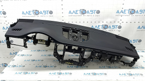 Torpedo front panel with AIRBAG Porsche Macan 15-18 black leather, rusty squib, needs cleaning