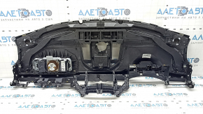 Torpedo front panel with AIRBAG Porsche Macan 15-18 black leather, rusty squib, needs cleaning