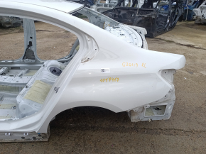 Quarter wing rear left BMW 3 G20 19-26 on the body, white