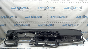 Dashboard front panel with AIRBAG Kia Sportage 23-25 black leather, with frame