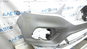 Front bare bumper Ford Escape MK3 17-19 rest silver UX, chipped, pressed, non-factory holes