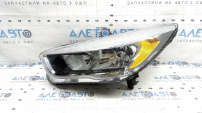 Front left headlight Ford Escape MK3 17-19 rest, halogen, light, scratches under the glass