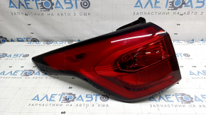 Outer wing light left Ford Escape MK3 17-19 rest, type 2, red