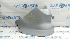 Rear bumper bare left Ford Escape MK3 17-19 rest, silver, worn